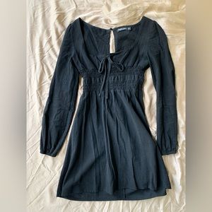 Nasty Gal long sleeve black dress